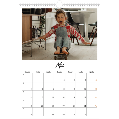 A3 Månedskalender — Boken om meg [kalender-forside]