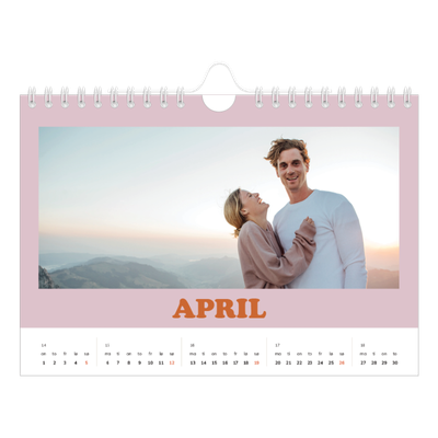 Fotokalender A5 — Retro rammer [April]