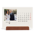 Bordkalender med trestativ - Liggende  — Initialer i blomst [April]