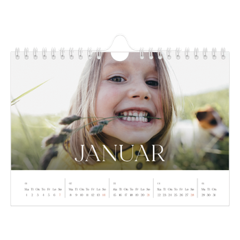 Fotokalender A5 — Tolv store måneder