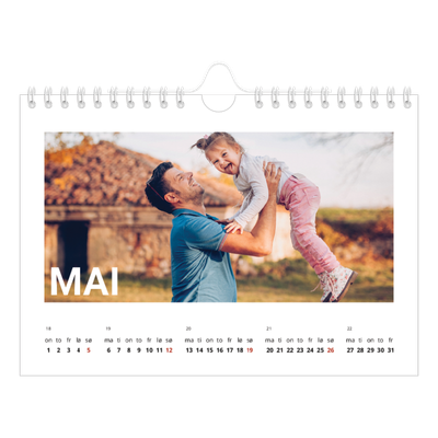 Fotokalender A5 — Stor måned [kalender-forside]