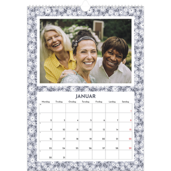 Fotokalender A3 — Blomstermønster