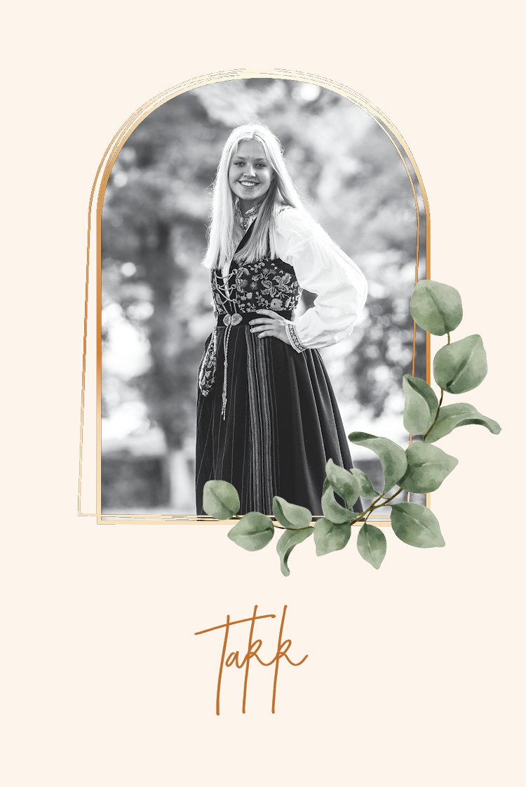 Takkekort — Gullbotanisk bue