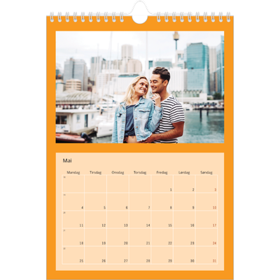 Fotokalender A4 (20 x 30 cm) — Stilrene farger [kalender-forside]