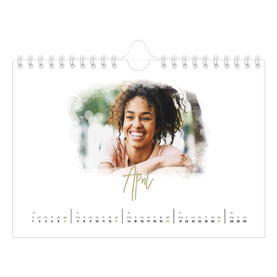 Fotokalender A5 — Diffuse bilderammer [April]