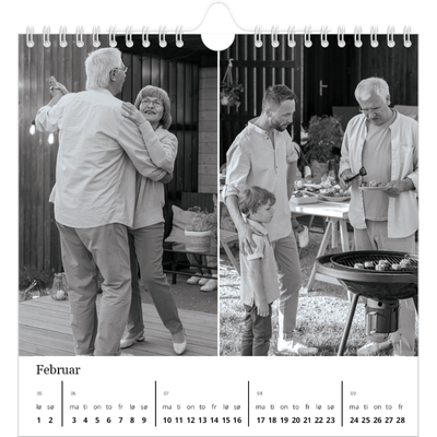 Månedskalender kvadratisk — Bilder i fokus [Februar]
