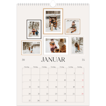 Fotokalender A3 — Bildevegg