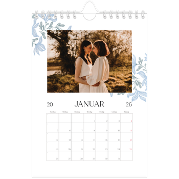 Fotokalender A5 — Elegant blomstret