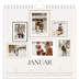 Månedskalender kvadratisk — Bildevegg [Januar]