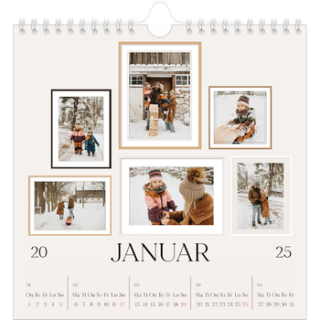 Fotokalender Kvadratisk — Bildevegg