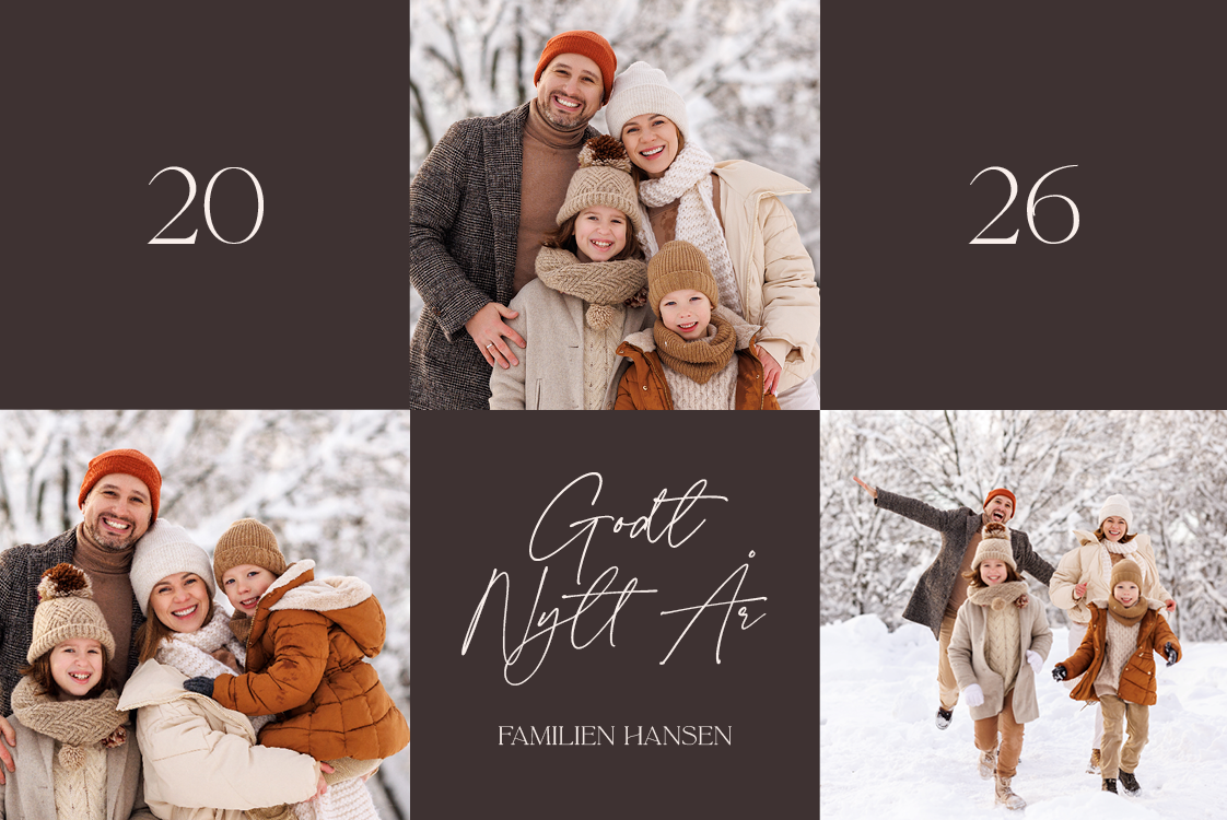 Fotokort — Rutete bilder