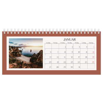 Bordkalender med foto — Klassiske farger