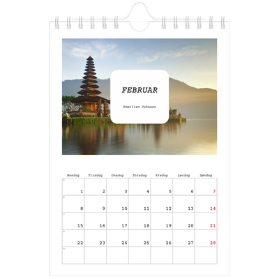 Fotokalender A5 — Den fulle historien [Februar]