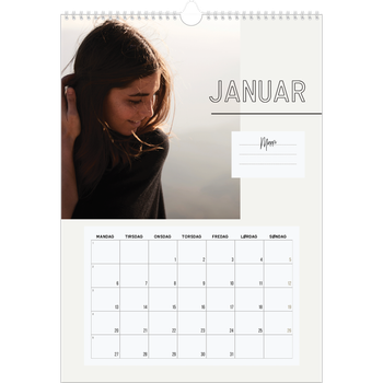 Fotokalender A3 — Kalender notater