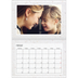 Fotokalender A4 dobbel (30 x 40 cm) — Marmorbakgrunn [Februar]