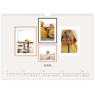 Fotokalender A3 — Bildevegg [April]