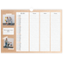Familiekalender A3 Liggande — Naturlig planlegger - Familie på 3 [Mars]