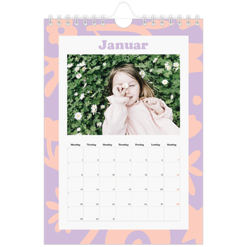Fotokalender A5 — Lek med mønster