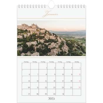 Fotokalender A4 — Elegant gull