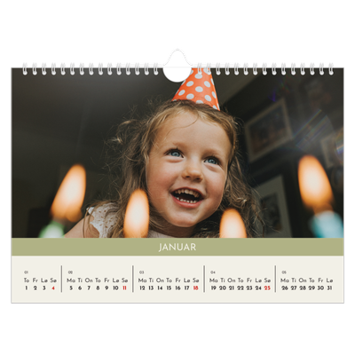 Fotokalender A4 — Pastellkapitler [Januar]