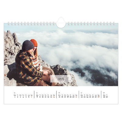 Fotokalender A4 — Klassisk kalender [April]