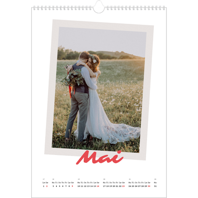A3 Månedskalender — Signert trykk [Mai]