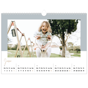 Fotokalender A3 — Kalender i jordfarger