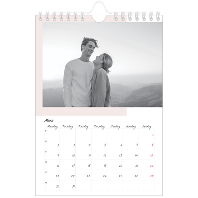 Fotokalender A5 — Fargerike rammer [Mars]