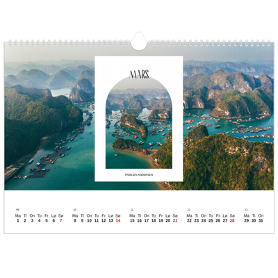 Fotokalender A3 — Den åpne buen [Mars]