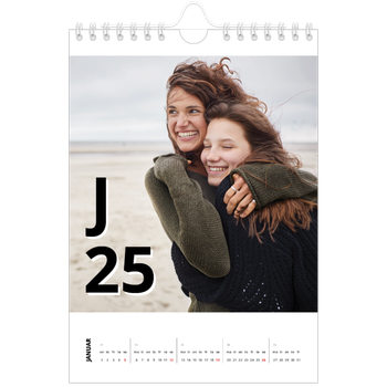 Fotokalender A5 — Bokstav og tall