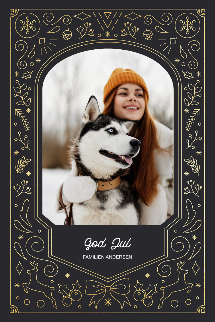 Fotokort — Juledekor
