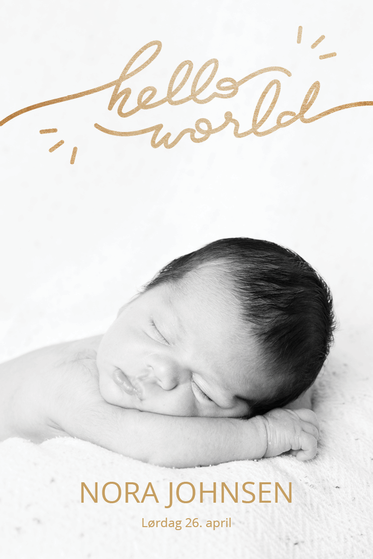 Invitasjoner — Gullskrift