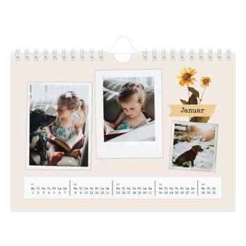 Fotokalender A5 — Vintage scrapbooking