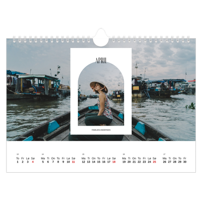 Fotokalender A4 — Den åpne buen [April]