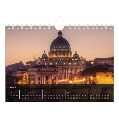 Fotokalender A5 — Transparent kalender [Mars]