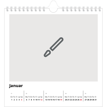 Fotokalender Kvadratisk — Design selv