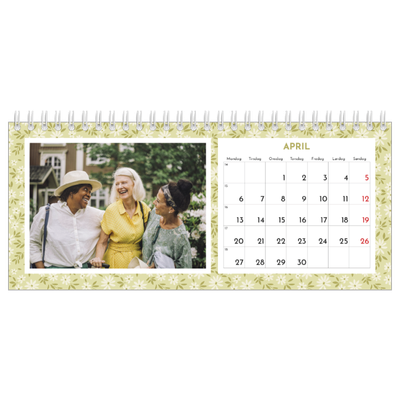 Bordkalendere — Blomstermønster [April]