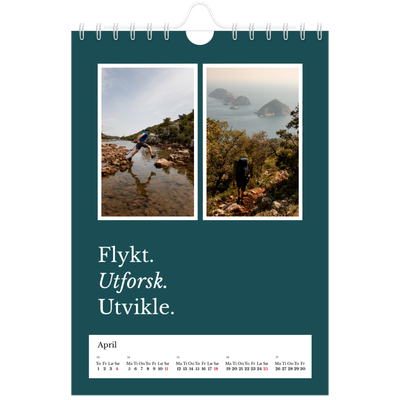 Fotokalender A5 — Redaksjonell Jord [April]