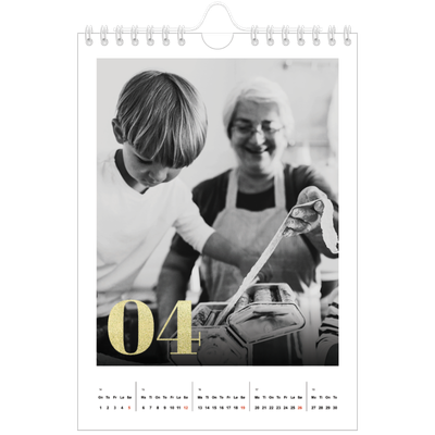 Fotokalender A5 — Glitter tall [April]