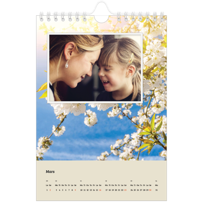 Fotokalender A5 — Fire årstider [Mars]