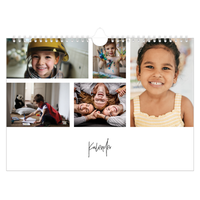 Fotokalender A4 — Bildecollage [kalender-forside]