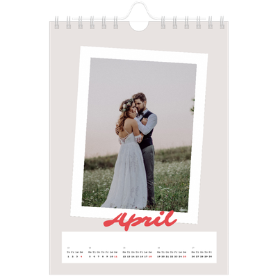 Fotokalender A5 — Signert trykk [April]