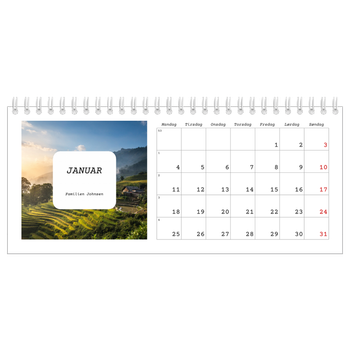 Bordkalender med foto — Den fulle historien