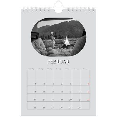 Fotokalender A5 — Den åpne veien [Februar]
