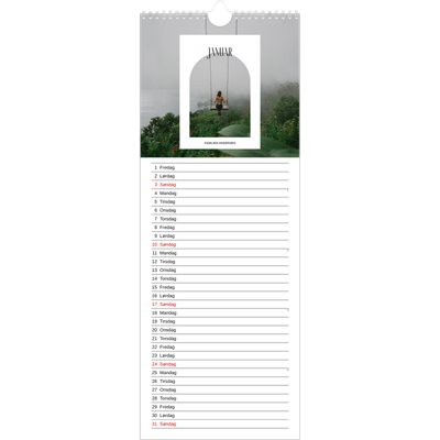 Fotokalender smal  — Den åpne buen [Januar]