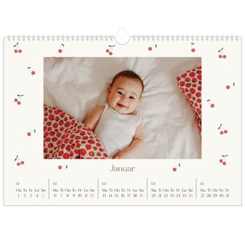 Fotokalender A3 — Kirsebærlykke