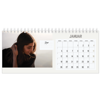 Bordkalender med foto — Kalender notater