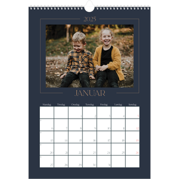 Fotokalender A3 — Prøyssisk blå