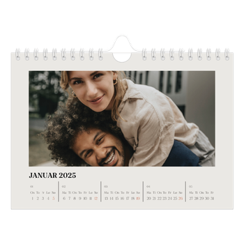 Fotokalender A5 — Simpelt og moderne