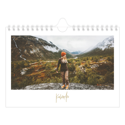 Fotokalender A5 — Håndskrevet måned [kalender-forside]